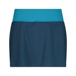 Spódnica mini 2 w 1 damska CMP. Niebieskie spódnice CMP, bez wzorów, sportowe, mini, sportowe. Za 207.65 zł.