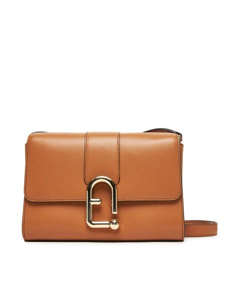 Furla Torebka Urban WB01683 BX3346 IT RY000 Brązowy. Brązowe listonoszki Furla, bez wzorów, ze skóry, bez dodatków. Za 1,489.00 zł.