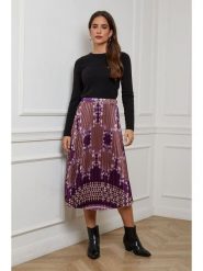 L'armoire de Suzette Spódnica w kolorze fioletowym rozmiar: 34/36. Różowe spódnice L'armoire de Suzette, na co dzień, l, bez wzorów, klasyczne, midi, proste. Za 78.99 zł.