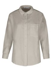 Koszula z lnem K-VEHI. Brązowe koszule Volcano, m, bez wzorów, ze lnu, bez kołnierzyka, bez ramiączek. Za 119.99 zł.