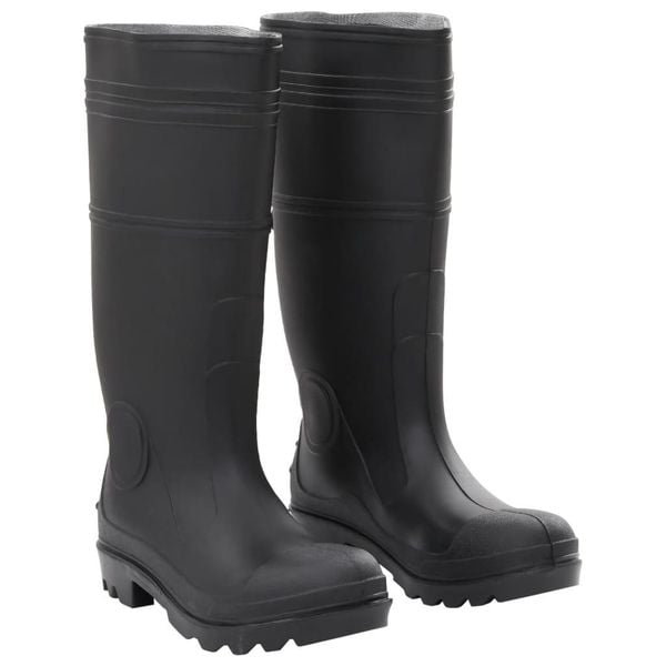 Kalosze VidaXL PVC rozmiar 38 czarne. Czarne kalosze vidaXL, bez wzorów, z materiału, przed kolano, bez zapięcia. Za 133.45 zł.