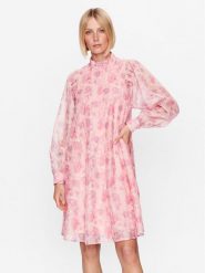 Bruuns Bazaar Sukienka koszulowa Pihilina BBW3255 Różowy Regular Fit. Czerwone sukienki Bruuns Bazaar, s, bez wzorów, z syntetyku, bez kołnierzyka, bez ramiączek, koszulowe. Za 399.99 zł.