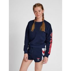 Bluza damska Hummel IC Kim. Niebieskie bluzy z kapturem Hummel, na jesień, s, bez wzorów, z bawełny, bez kaptura, na fitness i siłownię. Za 196.65 zł.