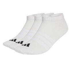 Skarpety adidas Thin&Light Essentials Low Cut 3-pack. Białe skarpetki adidas, bez wzorów, z bawełny. Za 44.95 zł.