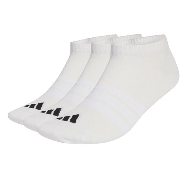 Skarpety adidas Thin&Light Essentials Low Cut 3-pack. Białe skarpetki adidas, bez wzorów, z bawełny. Za 44.95 zł.