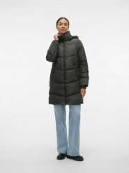 Vero Moda Płaszcz przejściowy w kolorze ciemnozielonym rozmiar: S. Zielone płaszcze Vero Moda, s, bez wzorów, bez kaptura. Za 105.63 zł.
