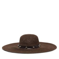 Kapelusz Liu Jo. Brązowe kapelusze Liu Jo, bez wzorów. Za 339.99 zł.