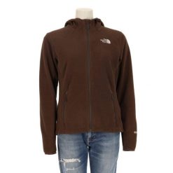 Second life - Kurtka polarowa WindWall dla kobiet - Stan bardzo dobry. Brązowe kurtki The North Face, bez wzorów, z polaru, sportowe, bez kaptura. Za 211.46 zł.