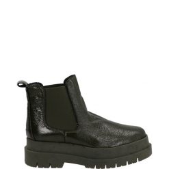 ZIELONE BOTKI H29 NAPLAK VERDE. Zielone botki Venezia, bez wzorów, ze skóry, bez obcasa, bez zapięcia. Za 229.00 zł.