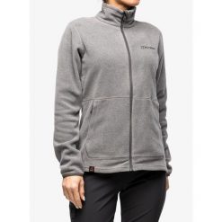 Bluza polarowa damska Berghaus Prism 2.0 Micro Fl Jkt. Szare bluzy bez kaptura Berghaus, l, bez wzorów, z polaru, bez kaptura, trekkingowe. Za 259.99 zł.