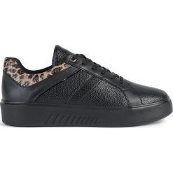 Geox sneakersy Nhenbus kolor czarny. Czarne buty sportowe lifestyle Geox, bez wzorów, z gumy, sportowe, z okrągłym noskiem, bez zapięcia. W wyprzedaży za 299.99 zł.