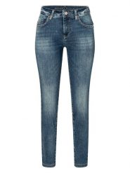 MAC Dżinsy "Dream" - Slim fit - w kolorze niebieskim rozmiar: 32/L30. Niebieskie jeansy MAC, l, z aplikacjami, ze skóry, klasyczne. Za 163.26 zł.