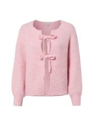 Marie Lund Kardigan z zawartością wełny Kobiety różowy, M/L. Czerwone swetry Marie Lund, l, bez wzorów, z materiału, eleganckie, bez ramiączek. Za 229.95 zł.