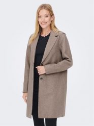 ONLY Płaszcz przejściowy 15213300 Beżowy Regular Fit. Brązowe płaszcze ONLY, l, bez wzorów, z syntetyku, bez kaptura. Za 219.99 zł.