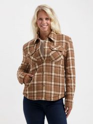 TRAVELIN' Kurtka koszulowa w kolorze jasnobrązowym rozmiar: 3XL. Brązowe kurtki Travelin', xl, bez wzorów, bez kaptura. Za 282.99 zł.