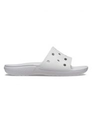 Crocs Klapki "Classic" w kolorze szarym rozmiar: 41/42. Szare klapki Crocs, bez wzorów, klasyczne, z otwartym noskiem, bez obcasa, bez zapięcia. Za 108.99 zł.