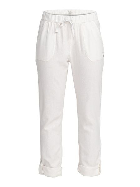 Roxy Spodnie w kolorze białym rozmiar: S. Białe spodnie materiałowe Roxy, bez wzorów, z materiału. Za 78.66 zł.