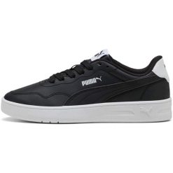 Buty sportowe damskie Puma Court Lally. Czarne buty sportowe lifestyle Puma, bez wzorów, z syntetyku, sportowe, bez zapięcia. Za 290.00 zł.