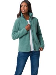 Heine Kurtka polarowa w kolorze turkusowym rozmiar: 42. Niebieskie kurtki Heine, bez wzorów, z polaru, bez kaptura. Za 91.56 zł.