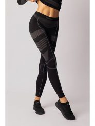 Spaio Legginsy termiczne "Thermo-Evo" w kolorze czarno-szarym rozmiar: L. Czarne legginsy Spaio, bez wzorów, z materiału, sportowe. Za 101.47 zł.