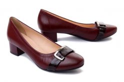 BIOECO BY ARKA 6495 1573+2292 bordo, czółenka damskie. Czerwone czółenka Bioeco by Arka, bez wzorów, ze skóry, bez obcasa, na obcasie, bez zapięcia. Za 221.94 zł.