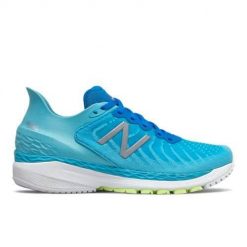 Buty do biegania damskie New Balance 860. Niebieskie buty do biegania New Balance, bez wzorów, z materiału, bez zapięcia, do biegania. Za 388.00 zł.