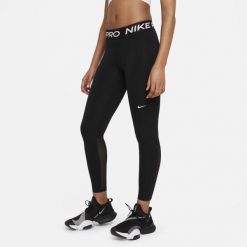 Legginsy treningowe damskie Nike Pro 365. Czarne legginsy Nike, bez wzorów, sportowe. Za 145.00 zł.