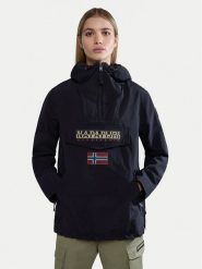 Napapijri Kurtka anorak Rainforest NP0A4G7F Czarny Regular Fit. Czarne kurtki Napapijri, xxs, bez wzorów, z syntetyku, bez kaptura. Za 779.99 zł.