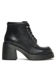 Vagabond Botki Brooke 5644-001-20 Czarny. Czarne botki Vagabond Shoemakers, bez wzorów, ze skóry, bez obcasa, na słupku, bez zapięcia. Za 559.99 zł.