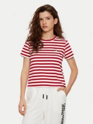 KARL LAGERFELD T-Shirt A1W17099 Czerwony Regular Fit. Czerwone t-shirty KARL LAGERFELD, l, bez wzorów, z bawełny, bez kołnierzyka, bez ramiączek. Za 289.99 zł.