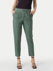 Vero Moda Spodnie materiałowe Jesmilo 10279691 Zielony Regular Fit. Zielone spodnie materiałowe Vero Moda, bez wzorów, ze lnu. Za 99.99 zł.