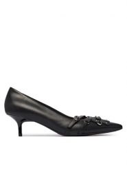 PINKO Czółenka Gloria 27 SD0597P001 Czarny. Czarne czółenka Pinko, bez wzorów, ze skóry, bez obcasa, bez zapięcia. Za 1,139.00 zł.