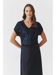 TATUUM Sweter "Icoma" w kolorze granatowym rozmiar: XXL. Niebieskie swetry Tatuum, xxl, bez wzorów, bez ramiączek. Za 209.45 zł.