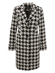 Aniston Płaszcz przejściowy w kolorze czarno-białym rozmiar: 42. Białe płaszcze Aniston, bez wzorów, bez kaptura. Za 168.45 zł.