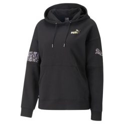 Bluza sportowa damska Puma 67444601. Czarne bluzy z kapturem Puma, na zimę, m, bez wzorów, z kapturem. Za 396.00 zł.