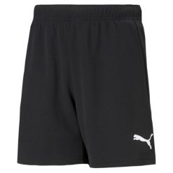 Spodenki piłkarskie dla dzieci Puma teamRISE Short Jr. Białe szorty Puma, bez wzorów, sportowe. Za 101.40 zł.