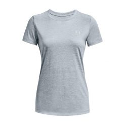 Koszulka treningowa damska Under Armour Tech SSC - Twist. Niebieskie t-shirty sportowe Under Armour, xs, bez wzorów, bez ramiączek. Za 69.99 zł.
