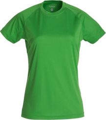 Clique Premium Active-T Women – koszulka funkcjonalna o wysokiej oddychalności. Zielone t-shirty sportowe CLIQUE, xl, bez wzorów, bez ramiączek, na fitness i siłownię. Za 126.88 zł.
