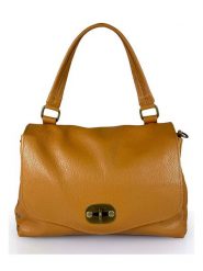 Mila Blu Skórzana torebka "Nespolo" w kolorze brązowym - 29 x 22 x 8 cm rozmiar: onesize. Brązowe torebki klasyczne Mila Blu, bez wzorów, z materiału, przez ramię, bez dodatków. Za 305.20 zł.