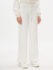 Liu Jo Sport Spodnie dzianinowe TA4052 MS005 Écru Bootcut Fit. Spodnie materiałowe Liu Jo Sport, bez wzorów, z dzianiny, sportowe. Za 309.99 zł.
