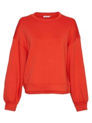 MOSS COPENHAGEN Bluza "Janelle Lima" w kolorze czerwonym rozmiar: L/XL. Czerwone bluzy Moss Copenhagen, l, bez wzorów, z wiskozy, bez ramiączek, bez kaptura. Za 140.86 zł.