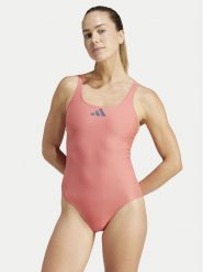 Adidas Strój kąpielowy 3 Bar Logo IQ3985 Różowy. Czerwone stroje jednoczęściowe adidas, bez wzorów, z syntetyku, sportowe. Za 159.99 zł.