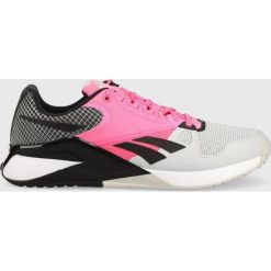 Reebok buty treningowe Nano 6000 kolor różowy. Czerwone buty treningowe Reebok, bez wzorów, z gumy, bez zapięcia. W wyprzedaży za 469.99 zł.