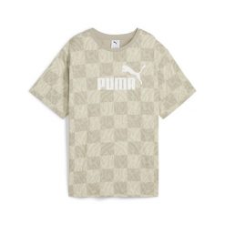 Damska luźna koszulka ESS GRAPHIC PUMA Alpine Snow White. Białe t-shirty sportowe Puma, l, bez wzorów, z gumy, bez ramiączek. Za 139.00 zł.