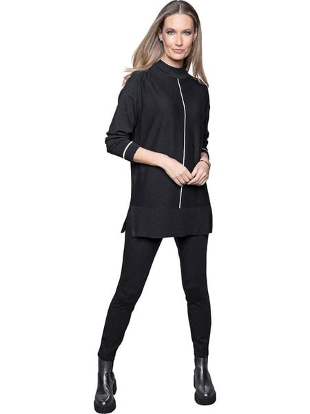 Heine Sweter w kolorze czarnym rozmiar: 36. Czarne swetry Heine, bez wzorów, bez ramiączek. Za 68.95 zł.