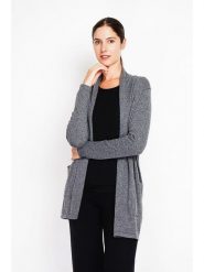 William de Faye Kardigan w kolorze szarym rozmiar: 38. Szare swetry William de Faye, bez wzorów, klasyczne, bez ramiączek. Za 130.99 zł.