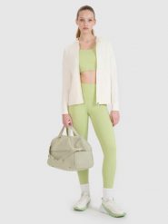 4F Torba treningowa (26 L) - zielona Uniwersalny. Zielone torby sportowe 4f, bez wzorów, z syntetyku, na ramię. Za 69.99 zł.