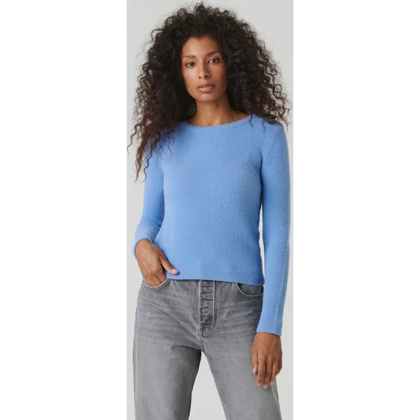 Sweter dzianinowy - Niebieski. Niebieskie swetry Sinsay, l, bez wzorów, z dzianiny, bez ramiączek. Za 59.99 zł.