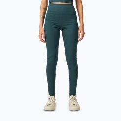 Legginsy Girlfriend Collective Rib. Zielone legginsy GIRLFRIEND COLLECTIVE, bez wzorów, sportowe. Za 239.99 zł.