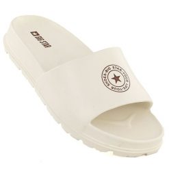 Klapki damskie basenowe plażowe na platformie czarne Big Star TT274A044. Czarne klapki BIG STAR, bez wzorów, z materiału, retro, bez obcasa, na platformie, bez zapięcia. Za 79.99 zł.